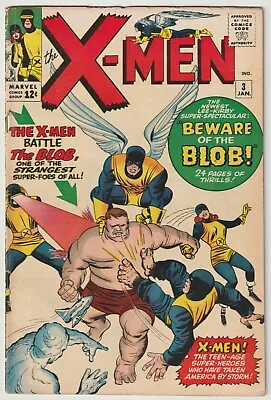 Buy Uncanny X-Men #3    (Marvel Comics 1963)   VFN-  (Rare Silver Age Book) • 1,495£