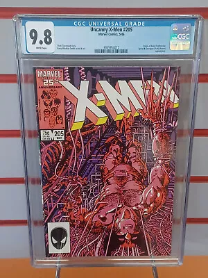 Buy UNCANNY X-MEN #205 (Marvel Comics, 1986) CGC Graded 9.8 ~ WHITE Pages • 99.29£