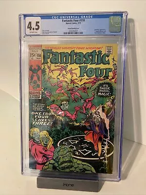 Buy Fantastic Four #110 Cgc 4.5 Annihilus Green Printing Error Variant • 403.20£