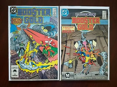 Buy (lot Of 2 Comics) Booster Gold #22 & #24 (DC 1987-88) Justice League 9.2 NM- • 7.66£