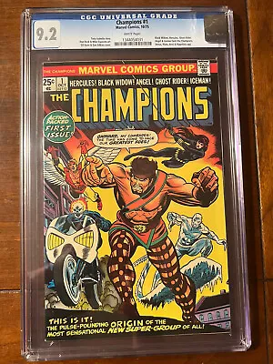 Buy Champions #1 10/75 Cgc 9.2 White Nice High Grade Early Key First Issue! • 102.77£
