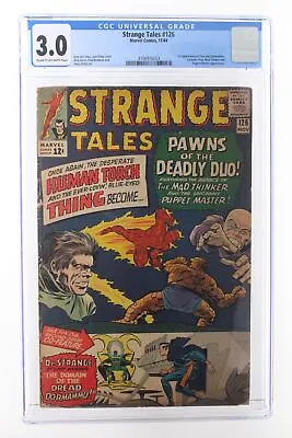 Buy Strange Tales #126 - Marvel Comics 1964 CGC 3.0 1st Appearance Of Clea And Dorma • 94.22£