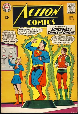 Buy ACTION COMICS #316 1964 SUPERMAN  Zigi And Zagi's Trap For Superman  SUPERGIRL • 19.76£