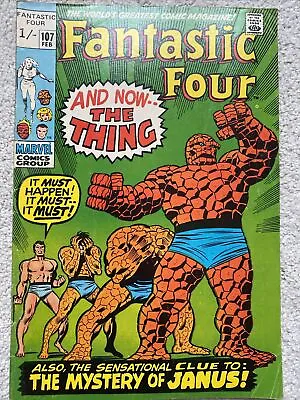 Buy Fantastic Four #107 Classic The Thing Cover • 60£