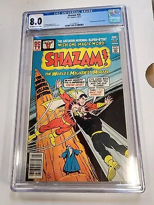Buy Shazam #28 CGC 8.0 OFF-WHITE / WHITE PAGES 1977 1st SA App. Black Adam DC Comics • 98.82£