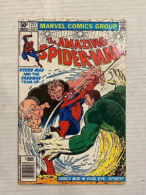 Buy Amazing Spider-Man #217 - 1st. App. Mud-Thing. Newsstand Edition. 1981 • 15.69£