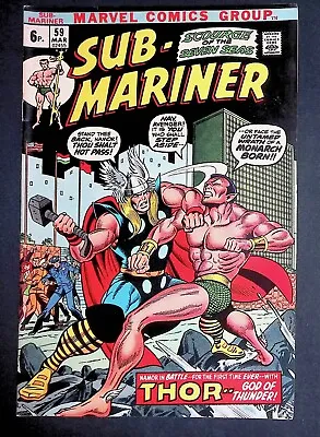 Buy Sub-Mariner #59 Marvel Comics Classic Battle Of The Sub-Mariner Vs Thor F/VF • 39.99£