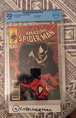 Buy Amazing Spider-Man #315 Newsstand - Marvel 1989 Not CGC Cbcs 7.0 1st Venom Cover • 110.48£