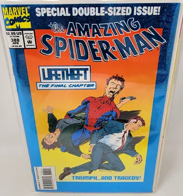 Buy Amazing Spider-man #388 Vulture Appearance Double Size Blue Foil *1994* 9.4 • 4.73£
