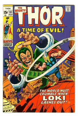 Buy Thor #191 7.0 // John Buscema & Frank Giacoia Cover Marvel Comics 1972 • 23.65£