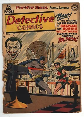 Buy * DETECTIVE Comics #158 (1950) Batman Robin Joker Cover! POOR 0.5 INCOMPLETE * • 159.86£