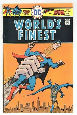 Buy World's Finest Comics 235 VF+ SUPERMAN'S HEAD POPS OFF! Chan Cover! 1976 DC N677 • 6.36£