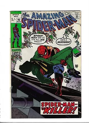 Buy Amazing Spider-Man # 90 Fine Plus [Death Of Capt Stacy] • 75£