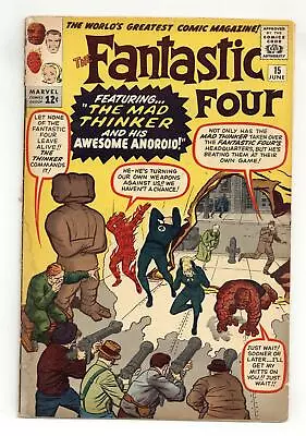 Buy Fantastic Four #15 GD 2.0 1963 • 231.86£