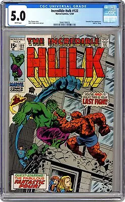 Buy Incredible Hulk #122 CGC 5.0 1969 3846199003 • 67.01£