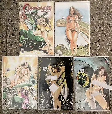 Buy Cavewoman Labyrinth Lot Of 5 Covers Budd Root Devon Massey Variant/Special • 78.87£