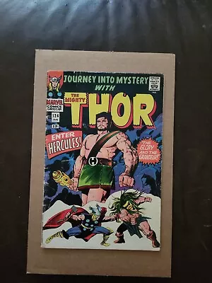 Buy Journey Into Mystery #124 FN- 2nd App Of Hercules 1st App Queen Ula Marvel 1966 • 59.36£