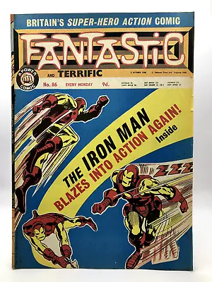 Buy Fantastic #86 Iron Man VG UK Comic Magazine • 7£