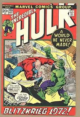 Buy Incredible Hulk 155 FVF 1st SHAPER OF WORLDS! Microverse! Captain Axis 1972 V375 • 19.71£