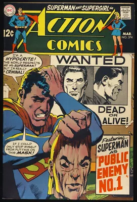 Buy ACTION COMICS #374 1969 VF/NM 9.0 NEAL ADAMS COVER  Alias Super-Thief  SUPERMAN • 47.96£