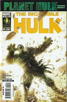 Buy Incredible Hulk #105 / Planet Hulk Ends / Greg Pak / Marvel Comics 2007 • 11.42£