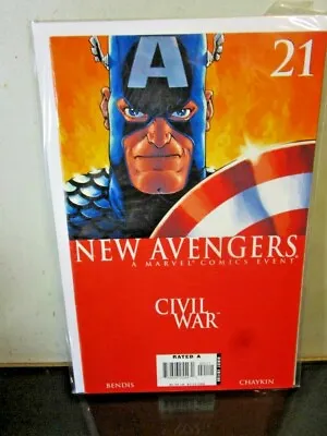 Buy New Avengers #21 Marvel Comics 2006 Civil War Captain America Cover BAGGED BOARD • 7.51£