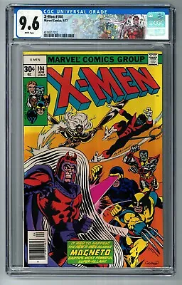 Buy UNCANNY X-MEN 104 CGC 9.6 NM+ WHITE PAGES ⭐ 1ST STARJAMMERS 1977 MARVEL Disney+ • 394.24£