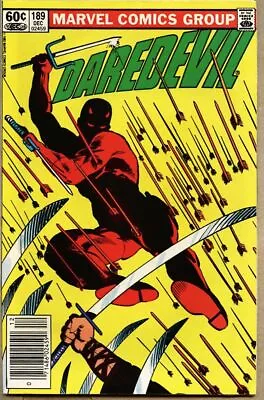 Buy Daredevil #189-1982-fn+ 6.5 Black Widow / Death Of Stick Newsstand Variant • 12.02£