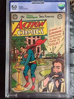 Buy ACTION COMICS #193 CBCS VG/FN 5.0; OW; Scarce; Tommy Tomorrow (6/54)! • 219.87£