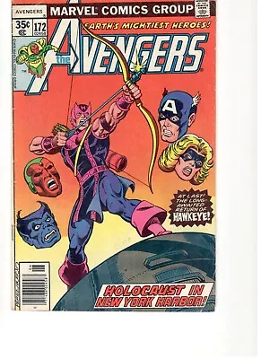 Buy Avengers #172 (1978) Marvel Comics Perez Cover Sal Buscema Art Hawkeye  KEY  • 11.88£