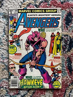 Buy Avengers 189 Marvel Comics 1979 Iconic Hawkeye John Byrne Cover • 2.36£