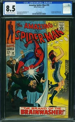 Buy Amazing Spider-man #59 Cgc 8.5 Marvel Comics 1968 - First Mary Jane Watson Cover • 299.95£