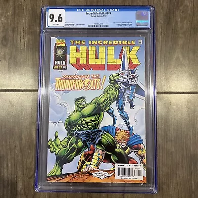 Buy Incredible Hulk #449 CGC 9.6 1st Appearance Of The Thunderbolts White Pages  • 100.53£