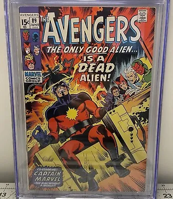 Buy Avengers #89 Cgc 7.5 Vf- Captain Marvel, Kree, Ronan & Supreme Intelligence App • 92.06£