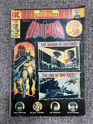 Buy DC 100 Page Super Spectacular No 20 Batman US DC Comics 1973 Blackhawk Spectre • 9.99£