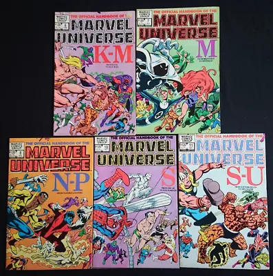 Buy Official Handbook Of The Marvel Universe # 6 7 8 10 11 Bundle Lot 1983 • 16.95£