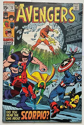 Buy Avengers #72 - **1ST APP. ZODIAC CARTEL!** -MARVEL COMICS -1969 • 9.59£