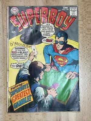 Buy VTG Superboy’s Greatest Gamble #148 Jun 1968 Superman DC Comic Book 32 Pages • 8.69£