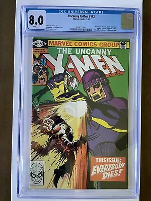 Buy Uncanny X-Men #142 (Feb 1981) CGC 8.0 ~ White Pages, Just Graded. • 60.32£