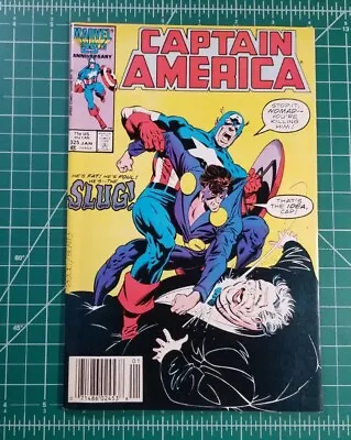 Buy Captain America #325 (1987) Marvel Newsstand Buscema FN/VF 1st App Slug • 11.20£