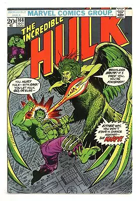 Buy Incredible Hulk #168 FN 6.0 1973 • 36.16£