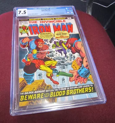 Buy Iron Man #55 CGC 7.5 - 1st Appearance Drax, Thanos, Star Fox • 580.44£