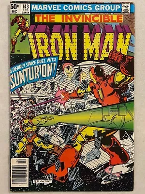 Buy Iron Man #143 Marvel Comics 1981 First Print 1st Appearance Of Sunturion • 6.95£
