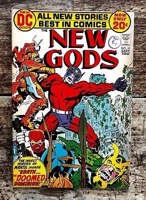 Buy Bronze Age DC Comic NEW GODS #10 - 1972 - Jack Kirby - VFN- 7.5 • 10£