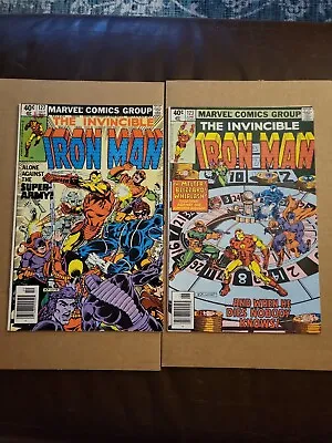 Buy Iron Man #123 & 127 NM- Demon In A Bottle Pt 4 & 8 Newsstand 2Bk Lot Marvel 1979 • 31.53£