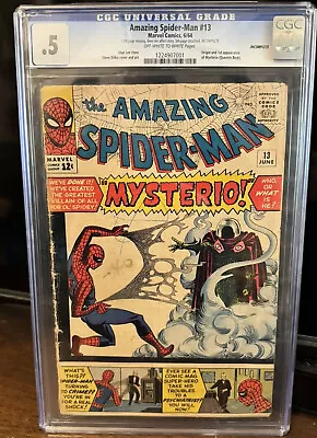Buy Amazing Spider-Man #13 CGC 0.5 1964 1st App. Mysterio • 357.75£