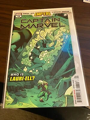 Buy CAPTAIN MARVEL #18 2ND PRINTING VARIANT EMPYRE First Appearance LAURI ELL 2020 • 3.98£