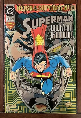Buy Reign Of The Supermen! Superman Back For Good! #82  DC Comics 1993   Foil Cover! • 2.21£