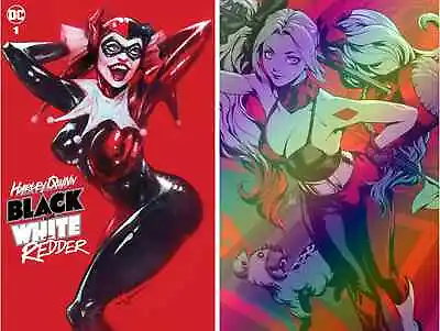 Buy Harley Quinn: Black White Redder #1 (ivan Tao Exclusive/artgerm Foil Set) ~ Dc • 15.99£