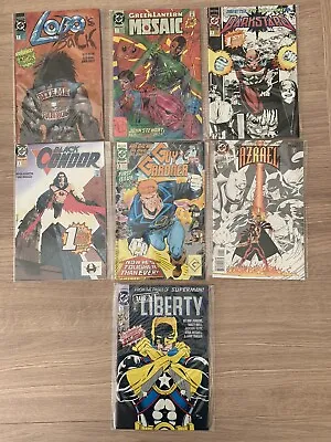Buy 7 X Various DC Comics No. 1 Issues. Lobo, Azrael, Darkstars, Green Lantern .VFN+ • 6£
